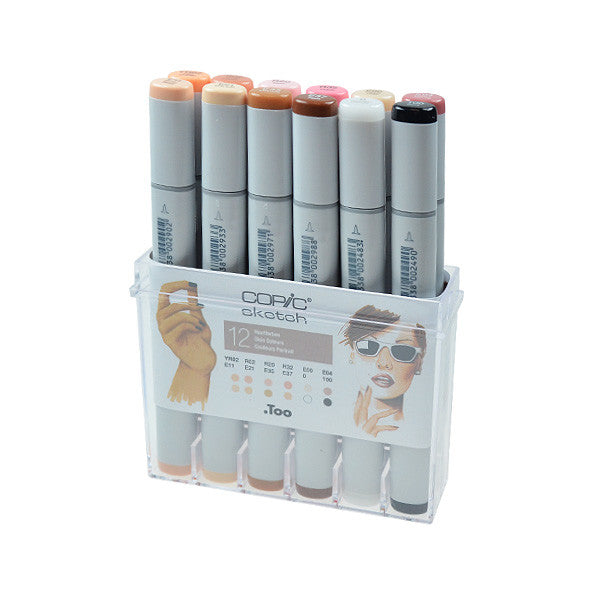 Copic Sketch Marker Pen Set of 12 - Professional Alcohol-Based Art Markers for Drawing, Illustration & Manga Coloring | Perfect for Artists, Designers & Sketching Enthusiasts