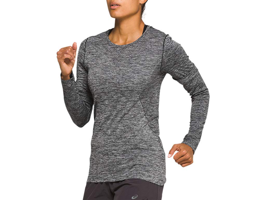 ASICS Women's Seamless Long Sleeve Running Shirt - Moisture Wicking Breathable Workout Top for Marathon, Jogging & Gym Training - Cold Weather Running & Outdoor Sports - Ideal for Winter Training, Trail Running & Fitness Activities - Perfect for Cold Morning Runs, Indoor Workouts & Outdoor Adventures