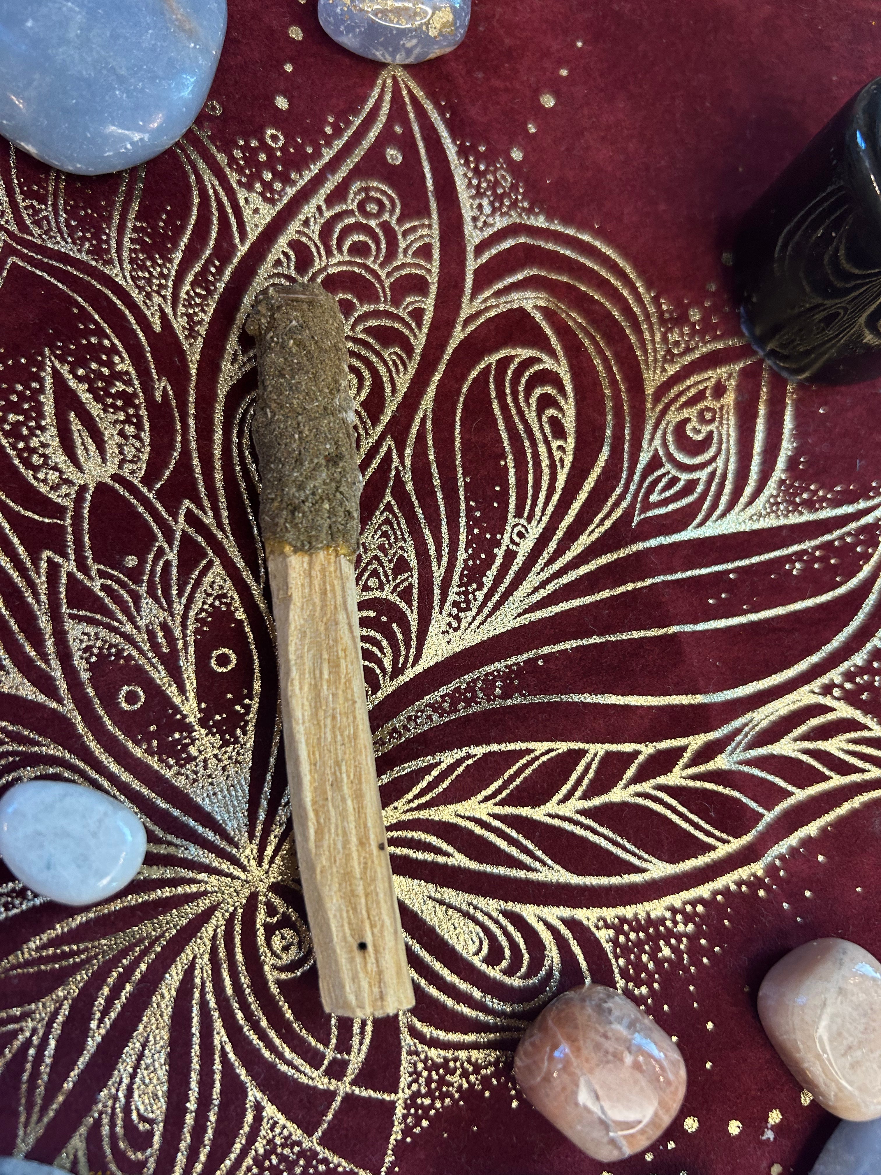 Premium Rosemary Copal Dipped Palo Santo Sticks - Natural Incense for Meditation, Yoga & Spiritual Cleansing | Handmade Smudging Sticks for Home, Office & Sacred Space Purification