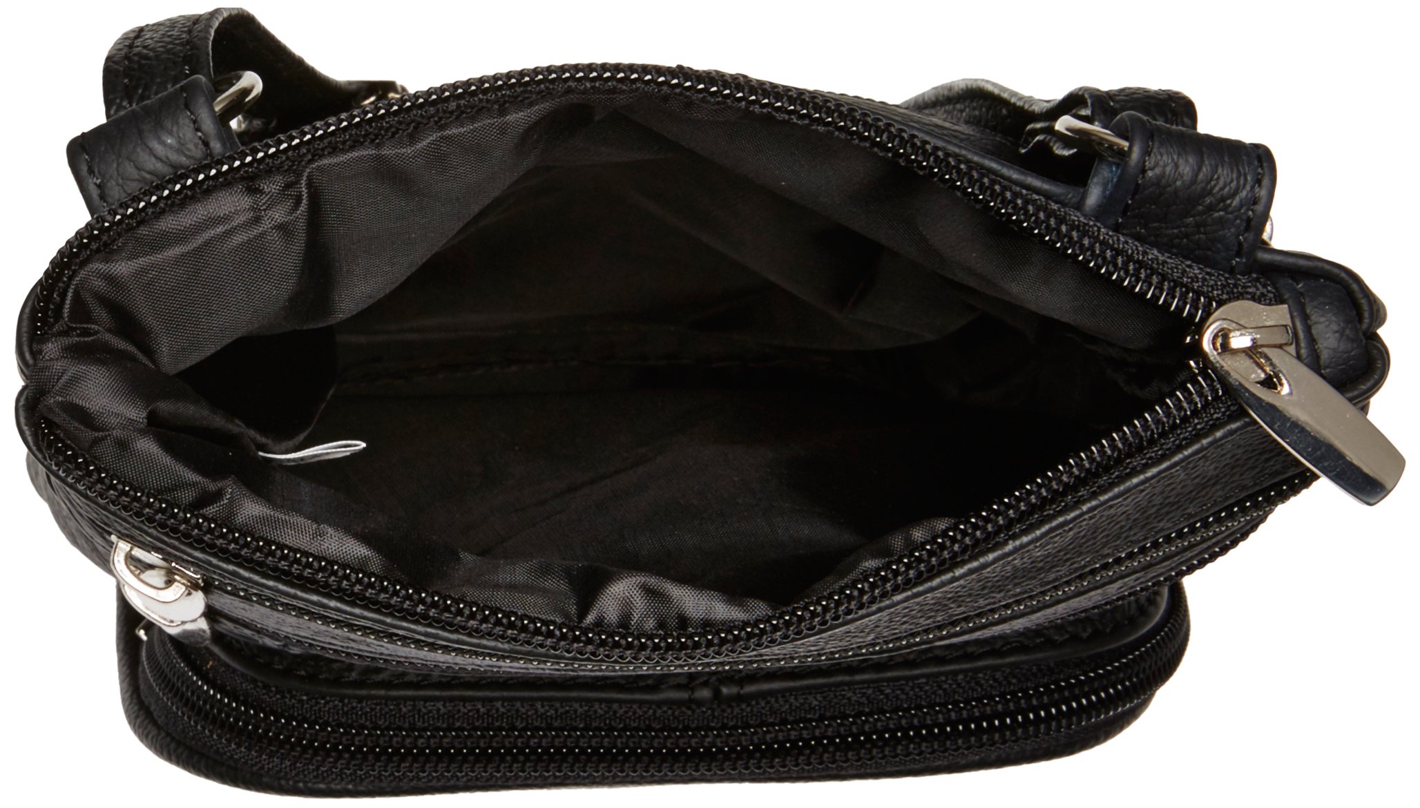 Genuine Leather Crossbody Bag with Multiple Pockets - Stylish & Functional for Women | Perfect for Travel, Work & Everyday Use (Black)