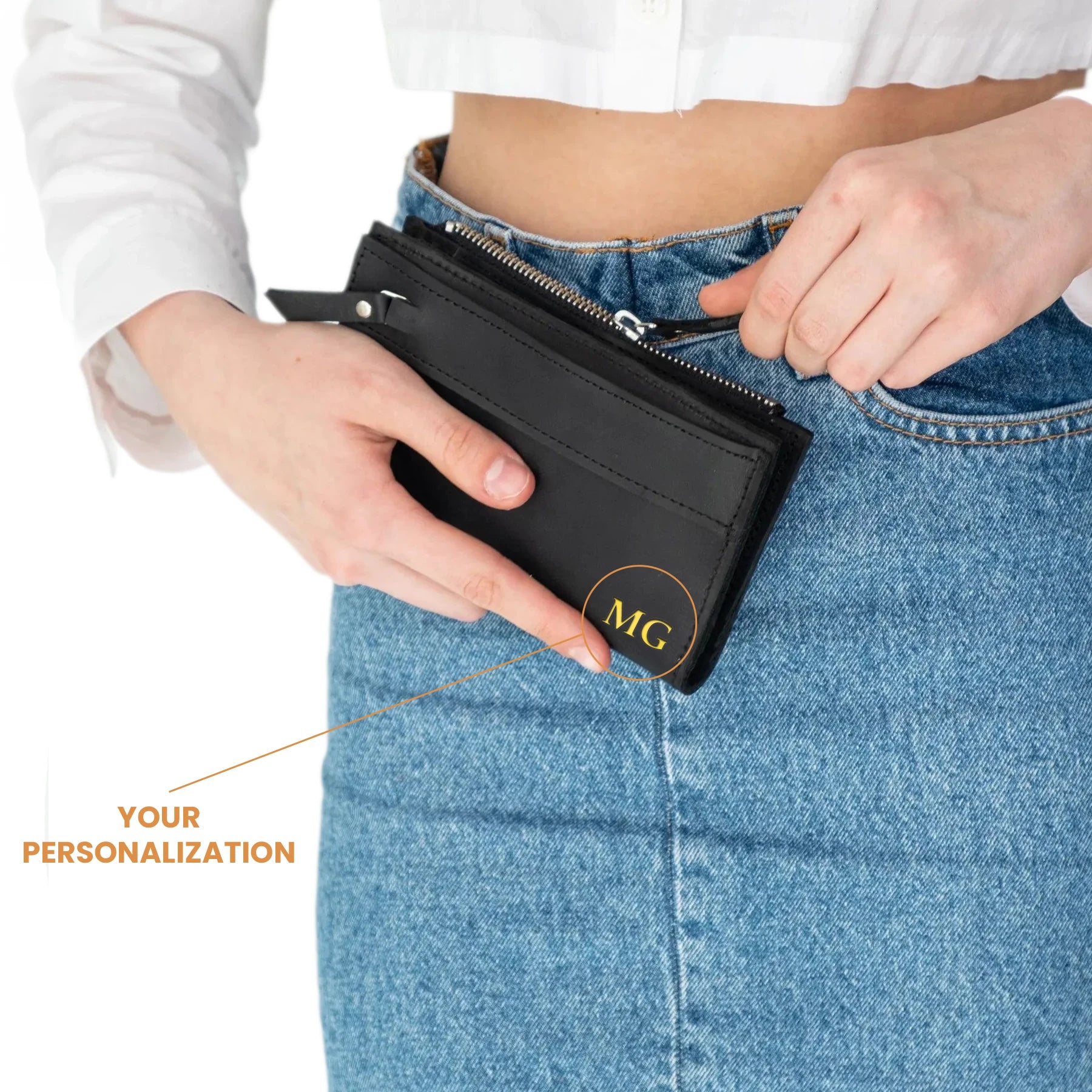 Zippered Wallet Sorbonne - Slim RFID Blocking Leather Wallet for Men & Women | Perfect for Travel, Business & Everyday Use
