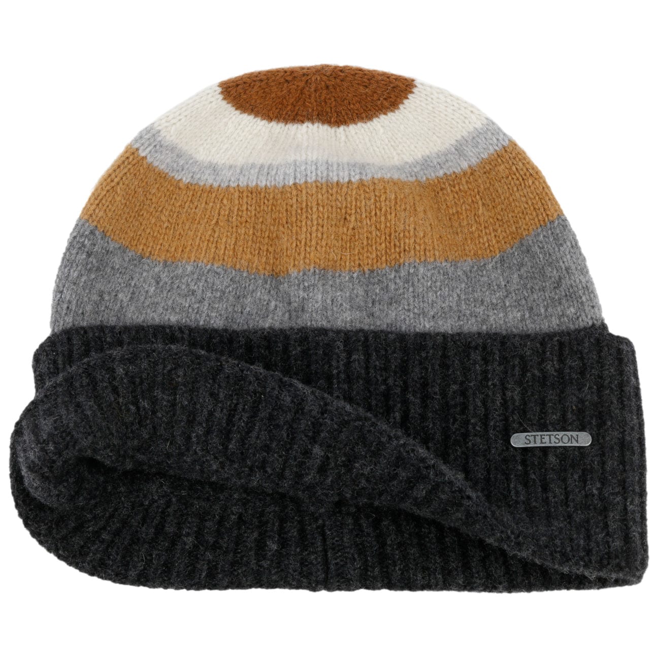 Stetson Lascover Wool Beanie with Foldable Cuff - Warm Winter Hat for Men & Women - Perfect for Skiing, Hiking, and Outdoor Activities