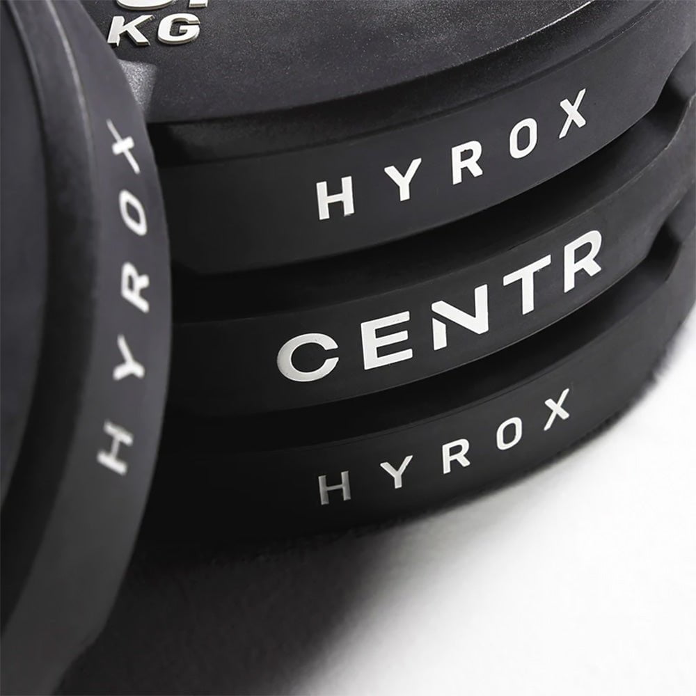 CENTR X HYROX 25kg Competition Interlocking Plate - Premium Weight Plate for CrossFit & Strength Training - Perfect for Home Gym & Functional Fitness Workouts
