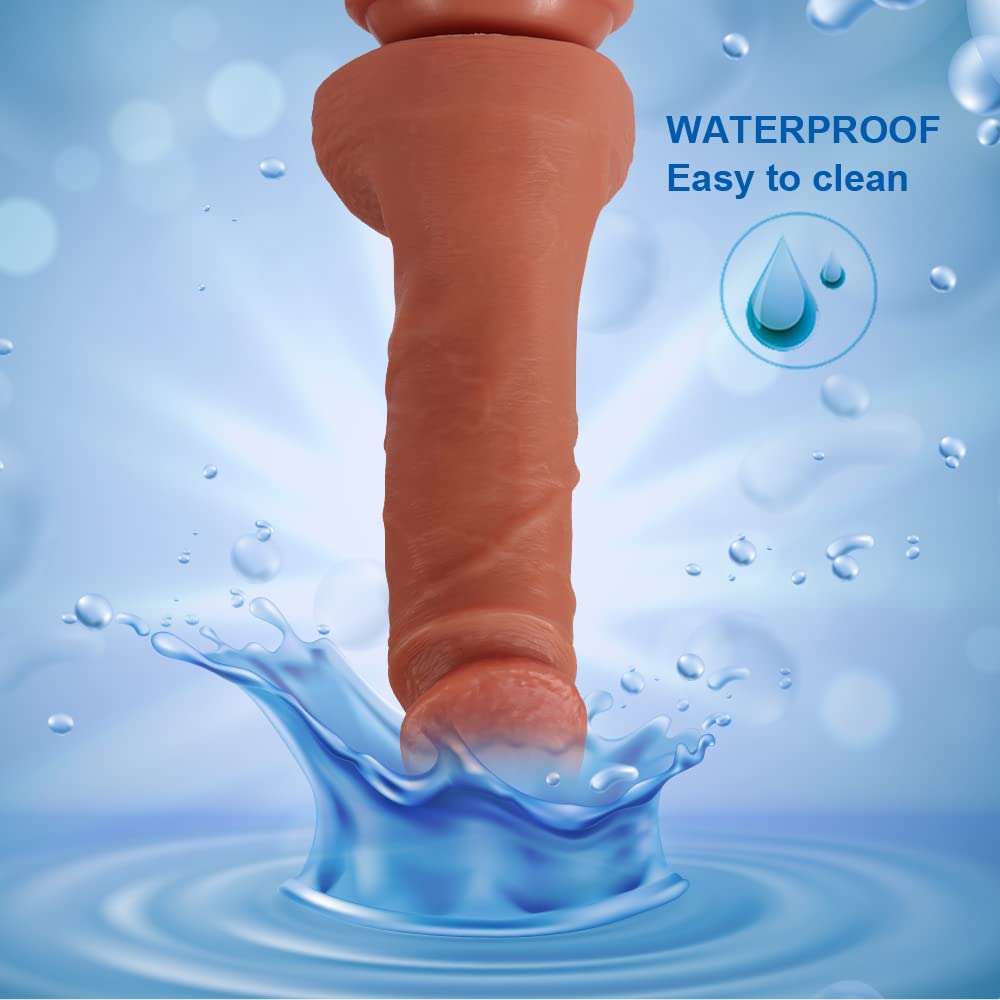 Realistic Dual Density Silicone Dildo with Suction Cup - Lifelike Adult Sex Toy for Women, Couples & Solo Play - Perfect for Bedroom Fun, BDSM & Sensual Exploration