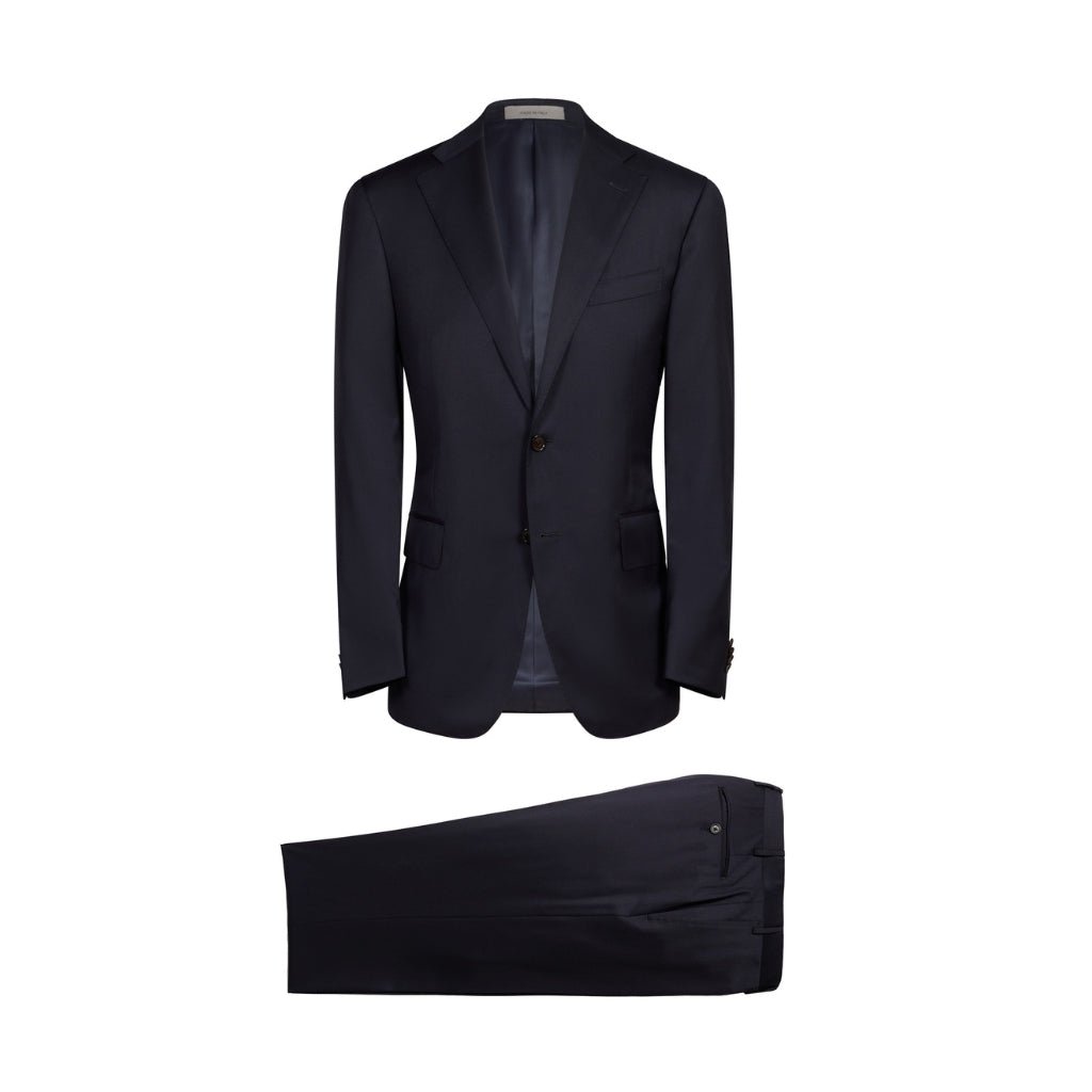 CORNELIANI Unito Wool Suit for Men - Navy Blue Business Formal Attire | Perfect for Office, Weddings & Professional Events