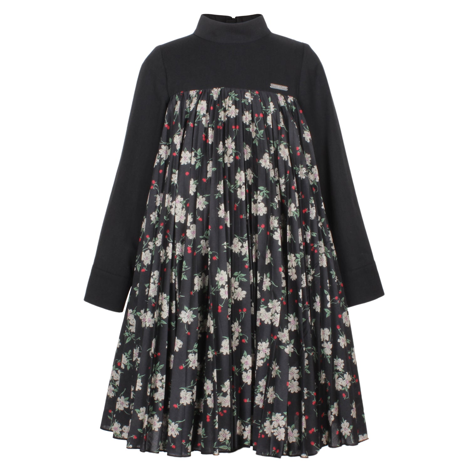 Jessie and James Pleated Jersey Top Cherry Blossom Dress - Flowy & Comfortable Women's Fashion for Spring & Summer Outfits, Date Nights & Office Wear