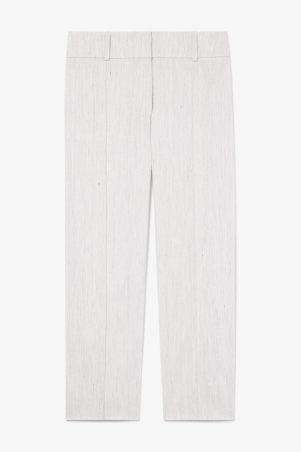 Chester Pant - Slubbed Stretch Linen Pants for Women | Natural Color | Comfortable Casual Wear for Office & Weekend Outings