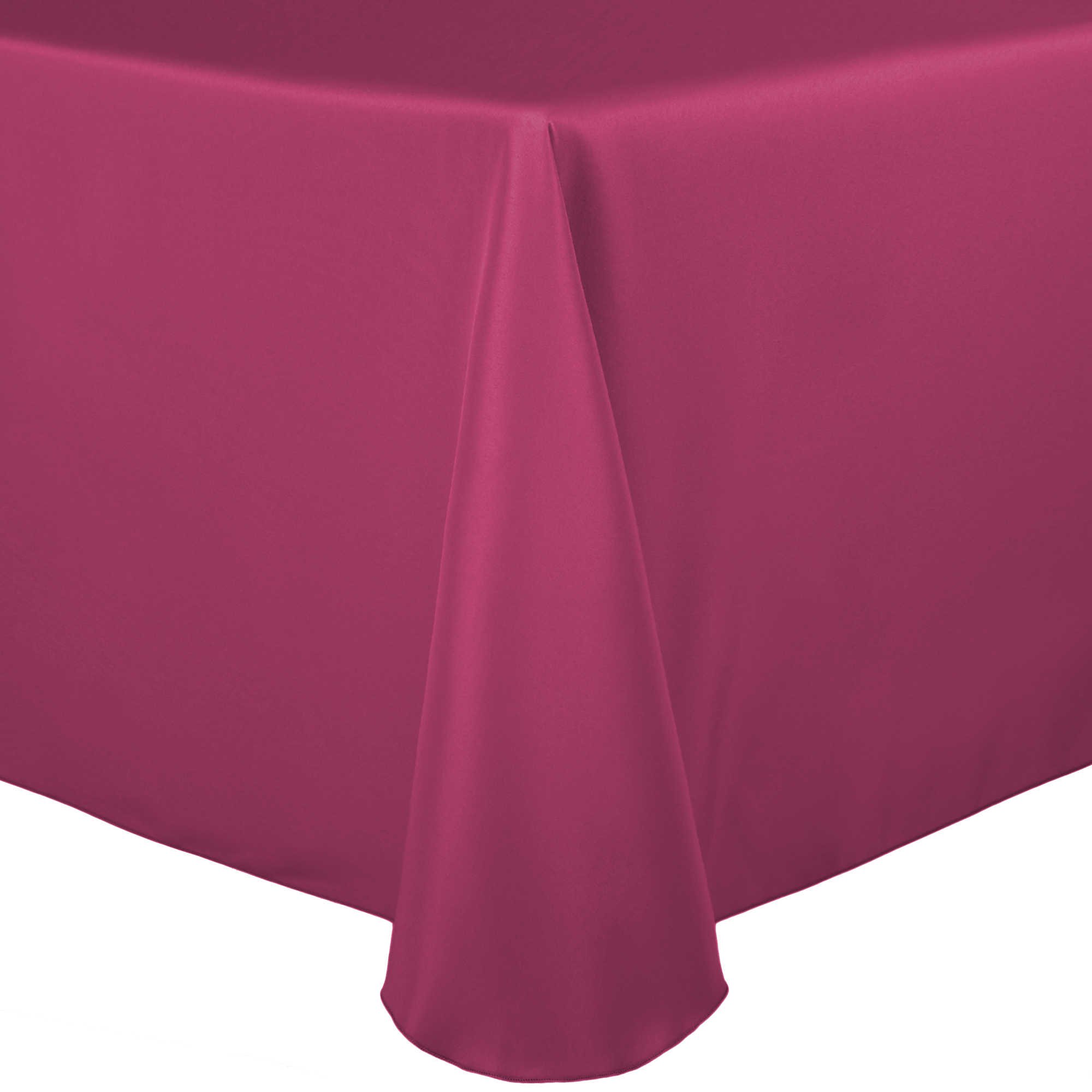 ULTIMATE 108x132 Inch Polyester Linen Tablecloth - Hot Pink for Weddings & Events
