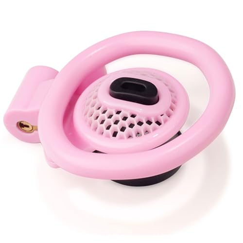 Pink B W Chastity Cage