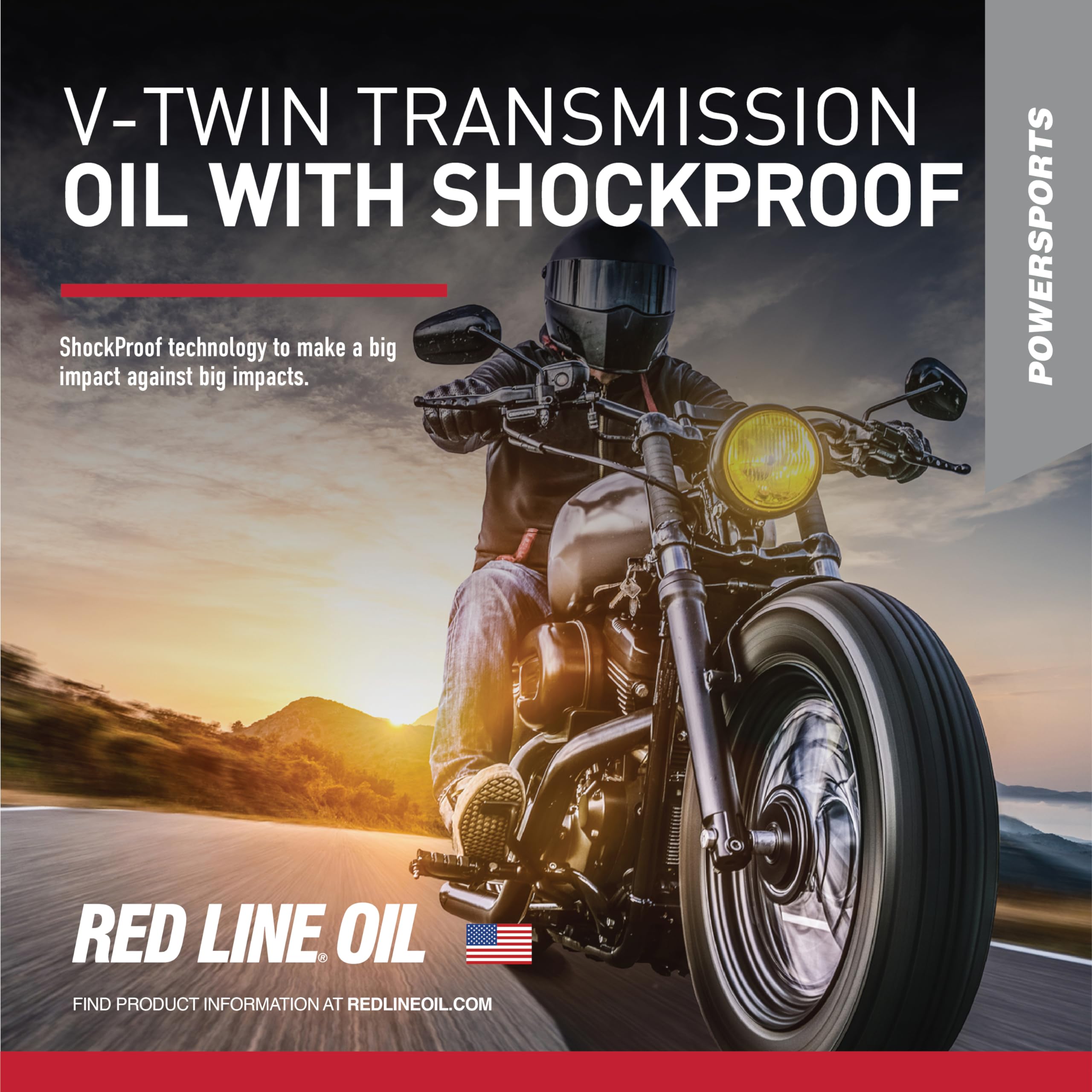 Red Line 42804 Full Synthetic V-Twin Motorcycle Gear Oil - 1 Quart (12 Pack) - Shockproof Transmission Fluid for Harley Davidson, Cruisers & High-Performance Bikes - Ideal for Extreme Temperature Riding & Heavy-Duty Use