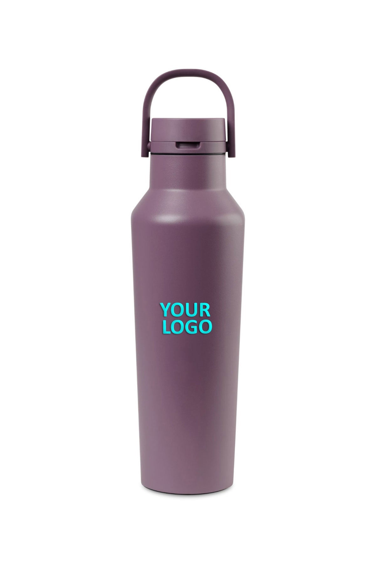 Corkcicle Sport Custom Canteen 20 Oz Insulated Water Bottle - Mauve Pink for Gym, Hiking & Outdoor Activities
