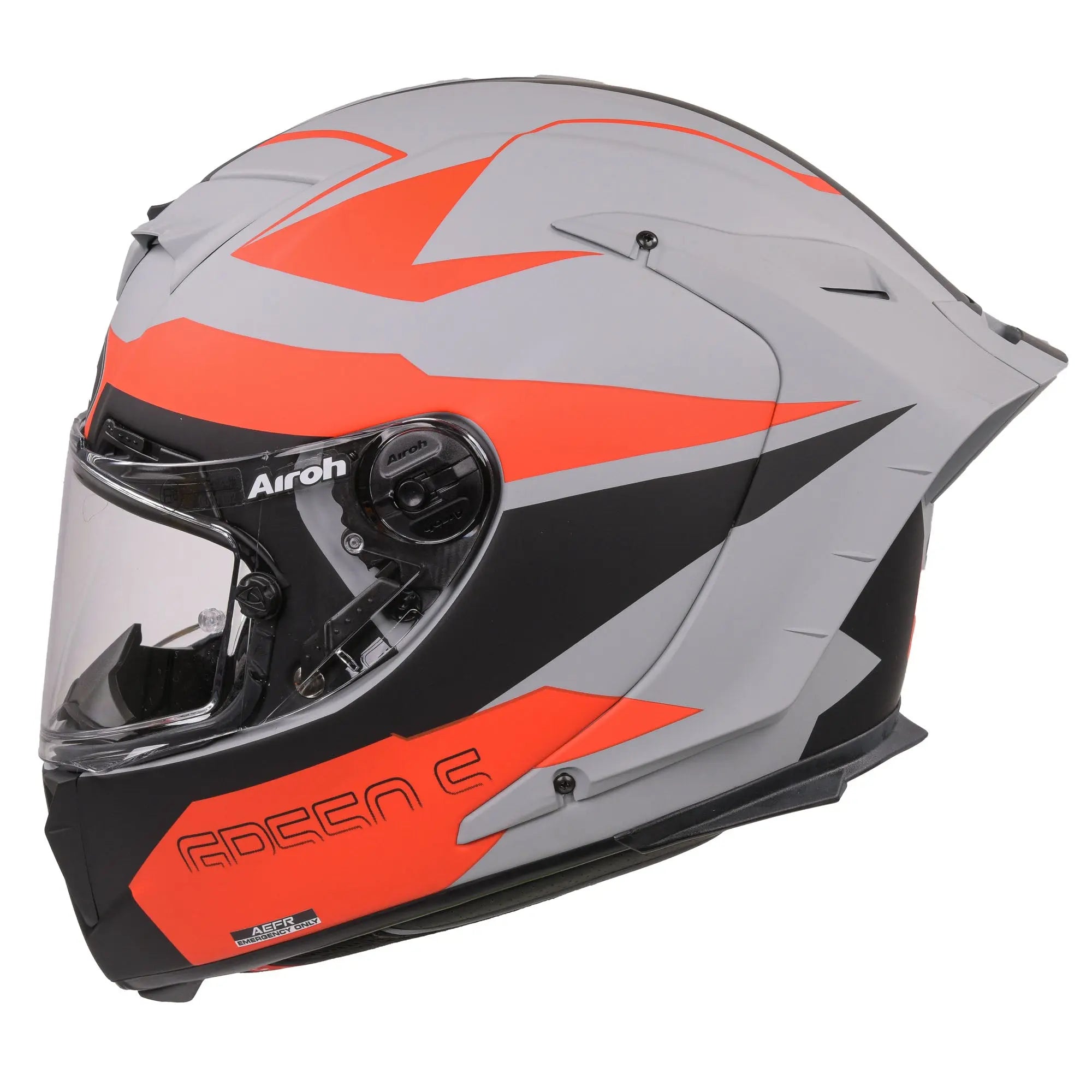 Airoh GP 550 S Motorcycle Helmet - Matte Orange Finish | DOT & ECE Certified | Lightweight & Ventilated for Street & Racing | Perfect for Urban Commuting & Track Days