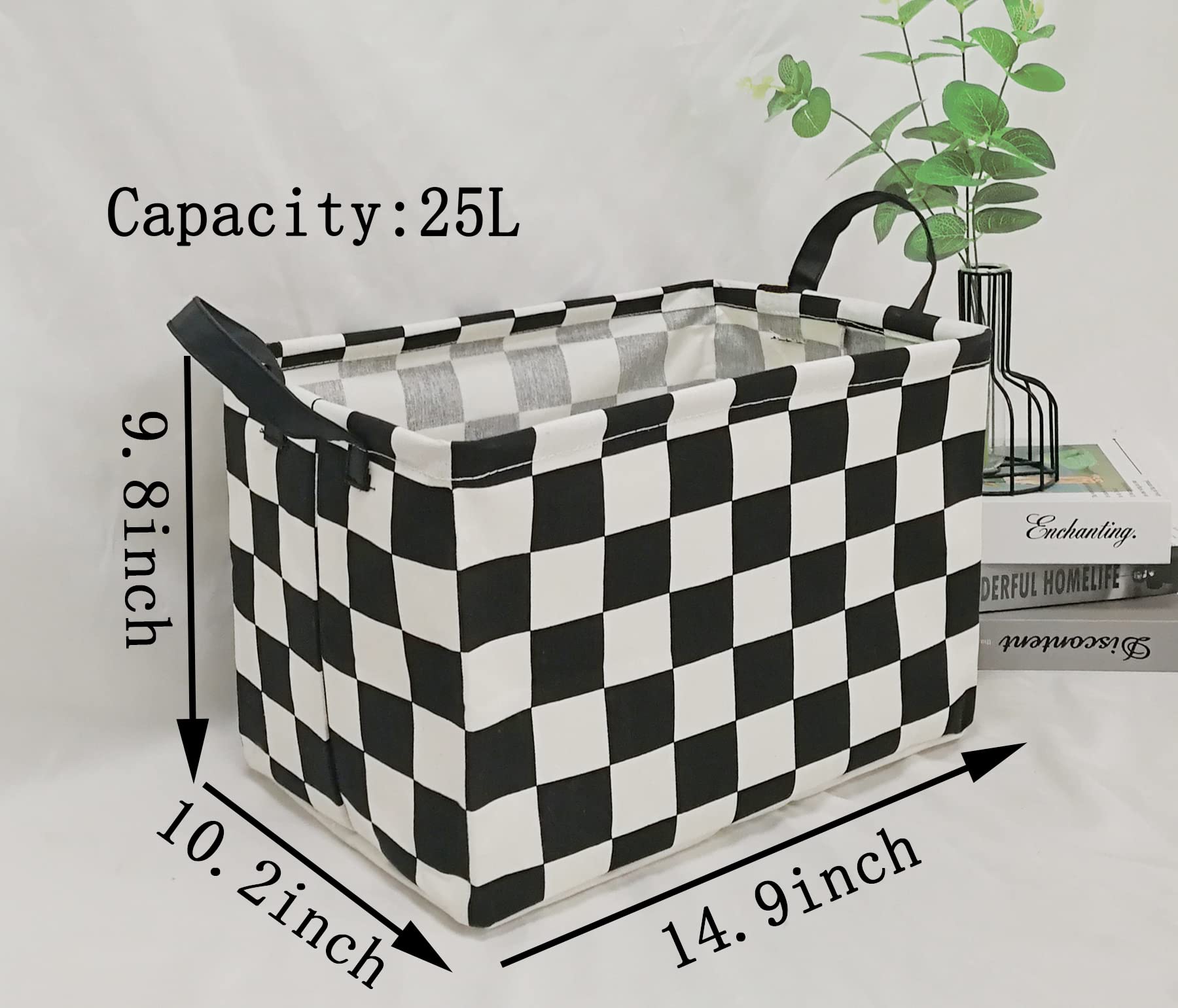 Collapsible Rectangular Storage Basket - Waterproof Organizer Bin for Home, Dorm, Kitchen, Office & Closet | Foldable Toy Box & Shelf Organizer | Perfect for Pet Supplies, Gift Baskets & Space Saving Storage Solutions