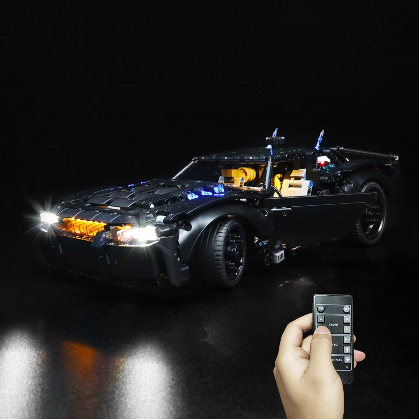 LEGO Technic Batman Batmobile 42127 Light Kit - Compatible with Official LEGO Sets, DIY Lighting for Superhero Car Models - Perfect for Display, Gifts & Nighttime Play