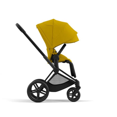 Cybex Priam 4 Complete Stroller - Matte Black/Black | Luxury Baby Stroller with All-Terrain Wheels & Reversible Seat | Perfect for City Walks, Shopping & Travel