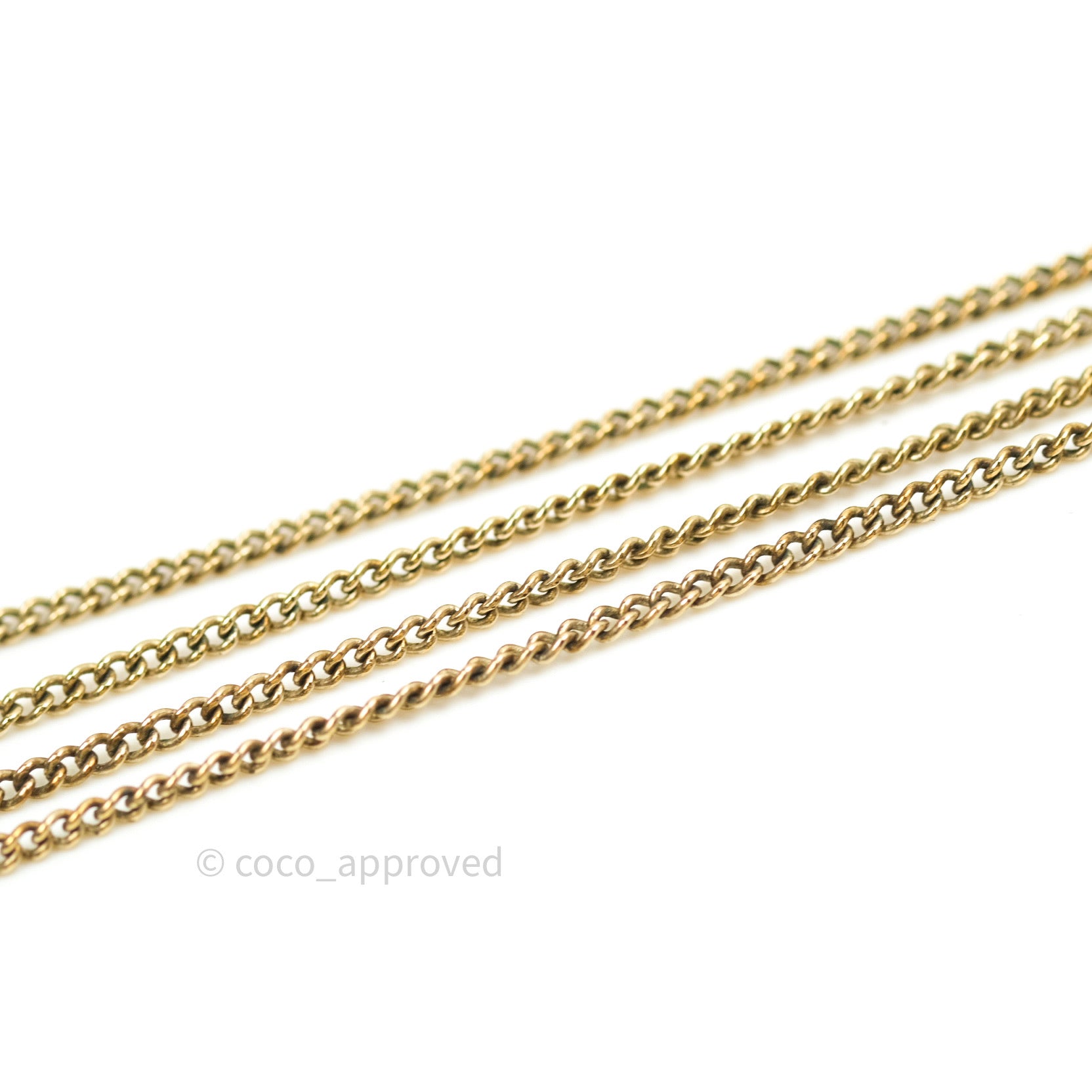 Chanel CC Pearl Crystal Necklace in Gold - Elegant Luxury Jewelry for Women, Perfect for Parties, Weddings & Special Occasions