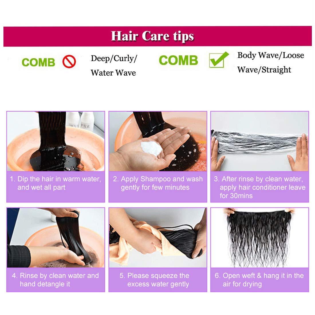 Beauty Forever Indian Body Wave Hair Extensions - 3 Bundles 100% Unprocessed Virgin Human Hair Weaves, Natural Color (20 22 24 Inch) 95-100g per Bundle | Perfect for Weddings, Parties & Daily Styling