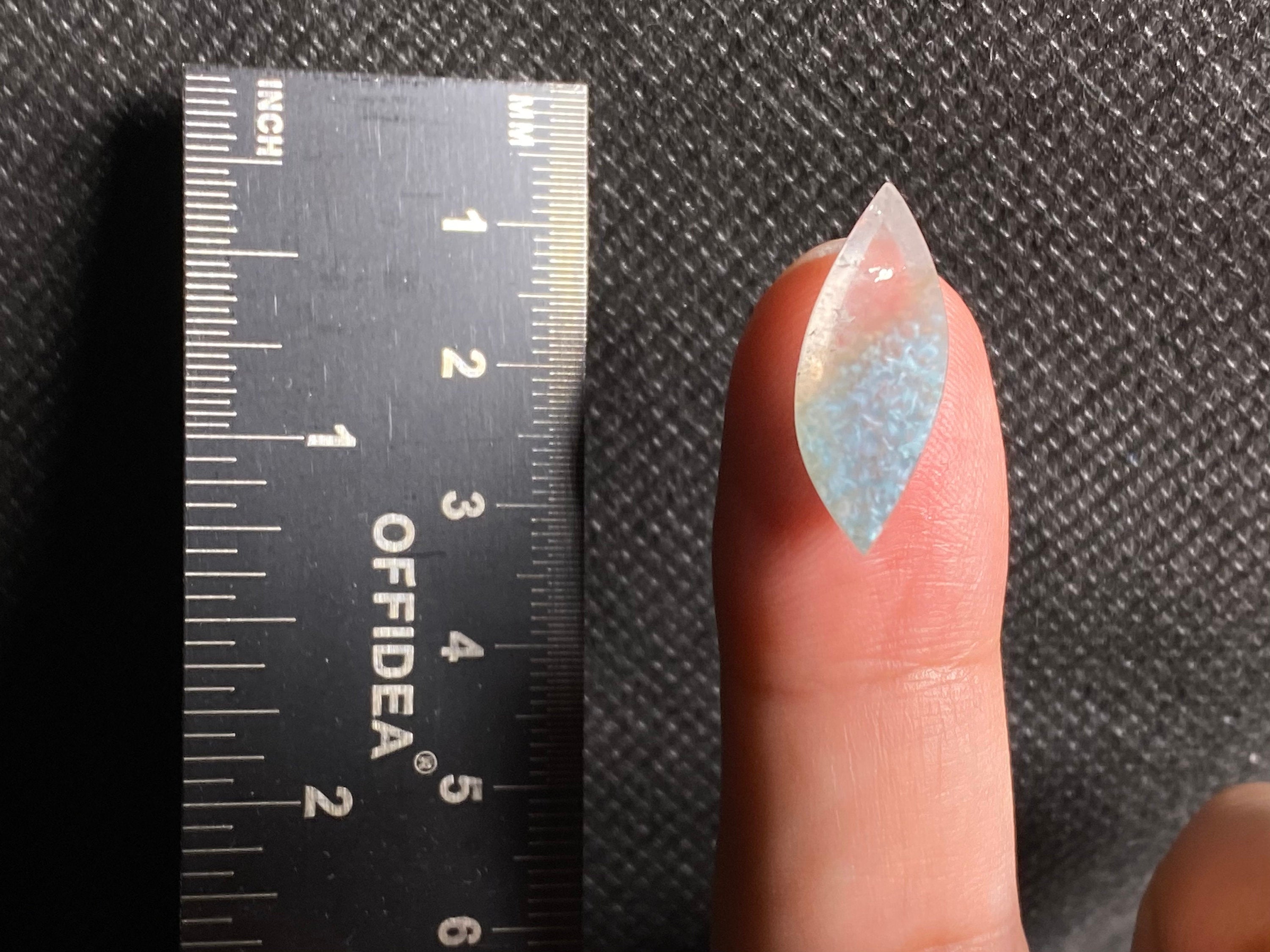 GILALITE Cabochon | Medusa Paraiba Quartz Bicolor Marquise Gemstone for Jewelry Making (43942) - Perfect for Necklaces, Rings & DIY Craft Projects