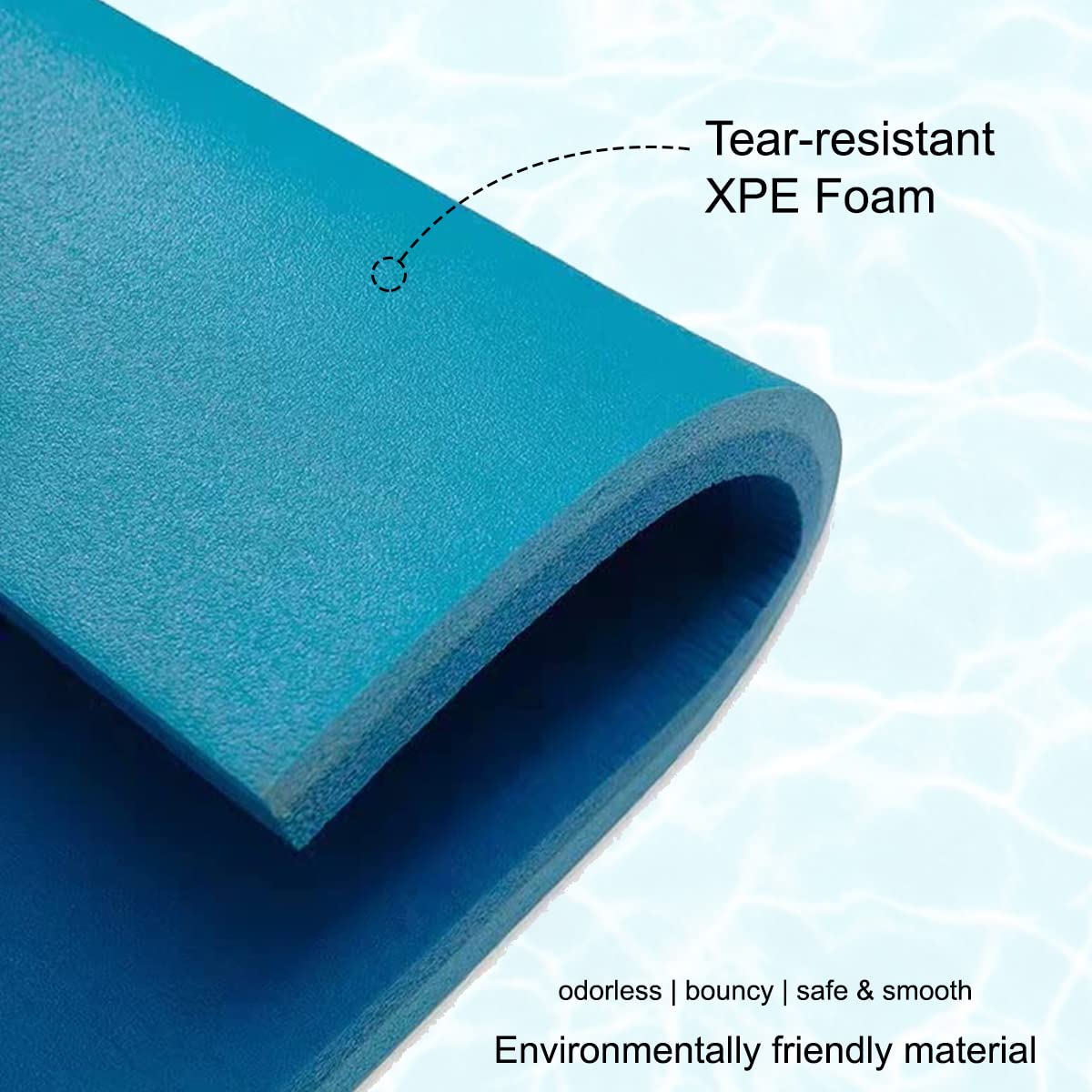 Premium VOS Tahoe Ultra Oversized Floating Water Mat - Durable Foam Lily Pad for Lake, Pool & Beach - Supports Multiple Users - Perfect for Swimming, Relaxing & Water Sports (Seafoam)