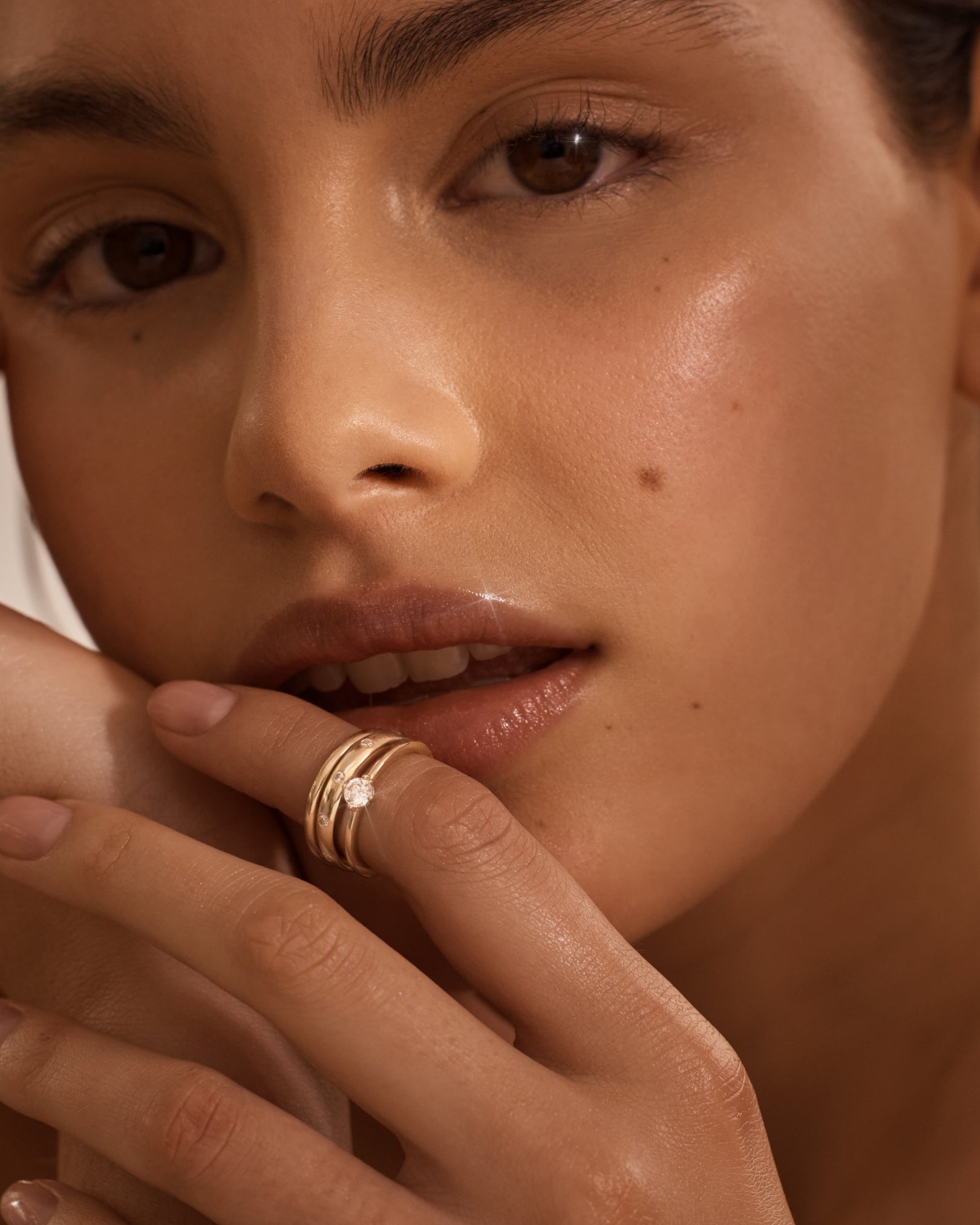 14K Solid Gold Cosmic Lab-Grown Diamond Ring for Women - Elegant & Ethical Engagement, Wedding, Anniversary Jewelry Gift