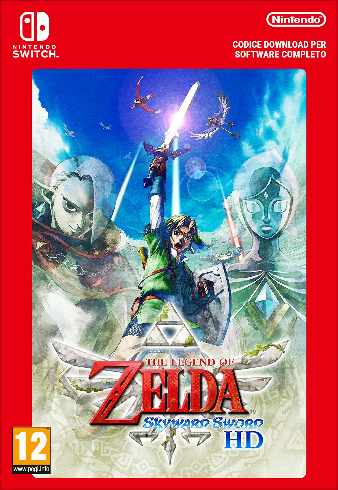 The Legend of Zelda: Skyward Sword HD Standard Edition - Nintendo Switch Digital Download Code | Action-Adventure Game for Solo Players & Zelda Fans | Perfect for Home Gaming & Travel Entertainment