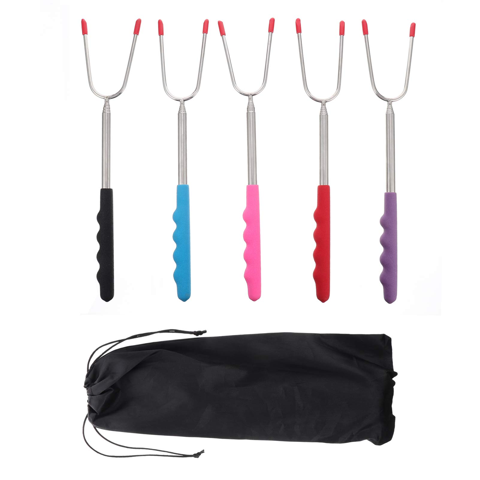 Hemoton 12-Piece Stainless Steel BBQ Skewer Set - 10