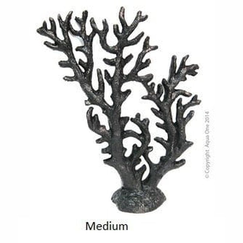 Aqua One Copi Coral Stems Black - Artificial Aquarium Plants for Fish Tank Decor, Low Maintenance & Realistic Underwater Scenery - Perfect for Freshwater & Saltwater Tanks, Aquascaping & Betta Fish Habitats