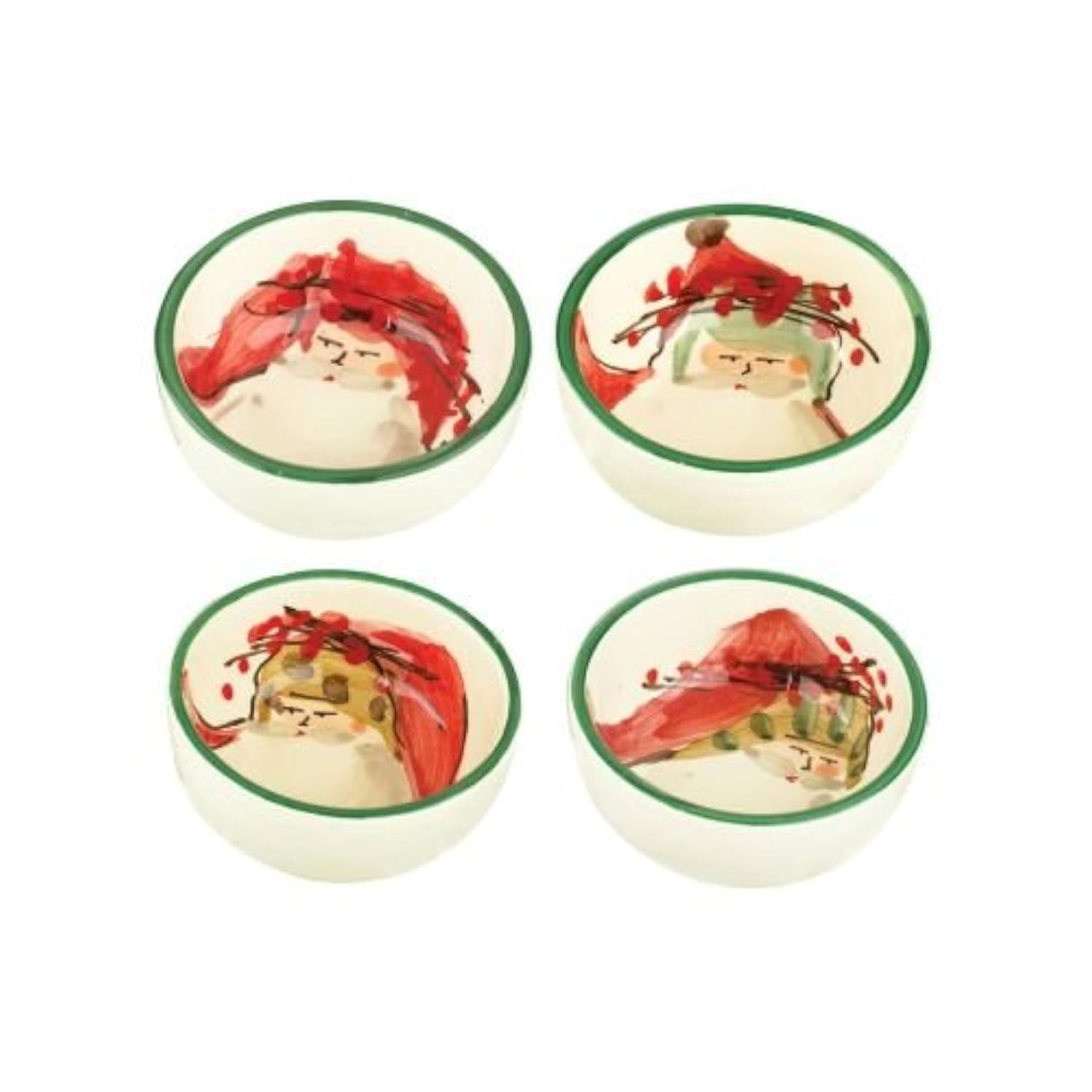 Vietri Old St. Nick Assorted Condiment Bowls Set of 4 - 4