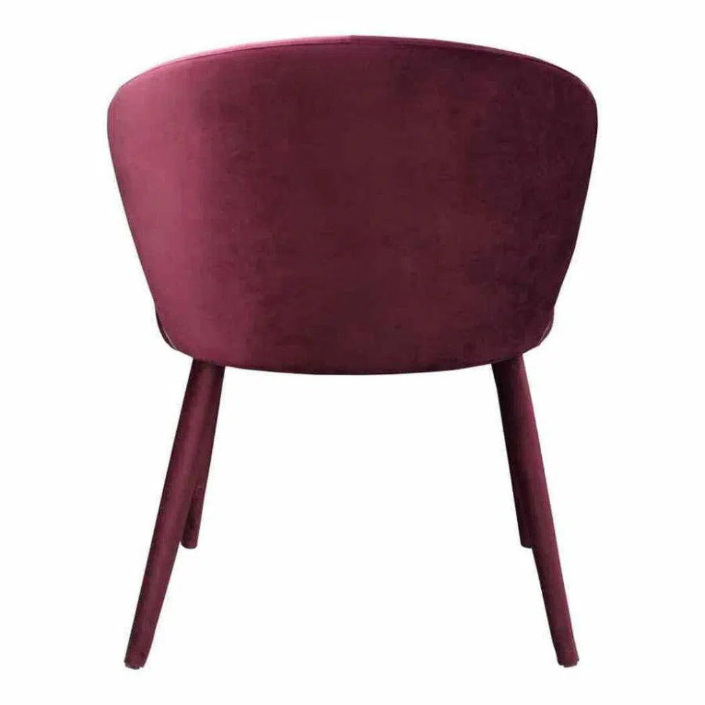 24.5 Inch Art Deco Dining Chair in Purple - Perfect for Modern Home, Restaurant, and Office Decor