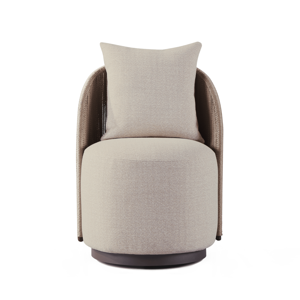 Milan Swivel Dining Chair - Modern Upholstered Kitchen Counter Stool with 360° Rotation - Perfect for Dining Room, Kitchen Island, Bar & Breakfast Nook