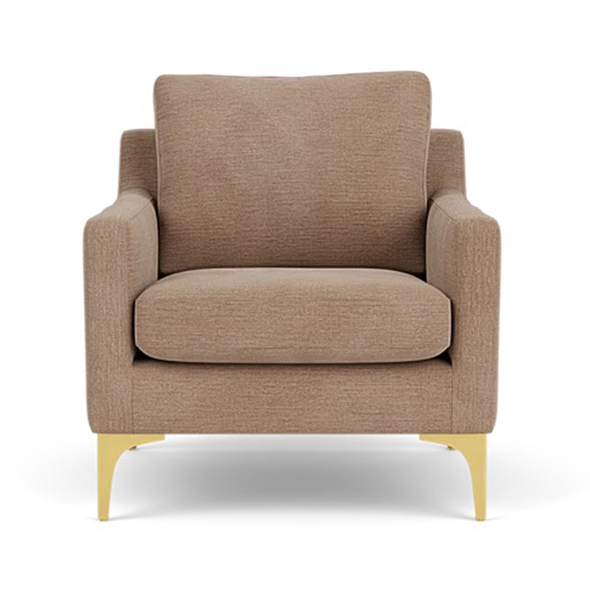 Astha Fabric Armchair - Modern Upholstered Accent Chair for Living Room, Bedroom & Office - Comfortable Lounge Chair with Soft Fabric & Sturdy Frame