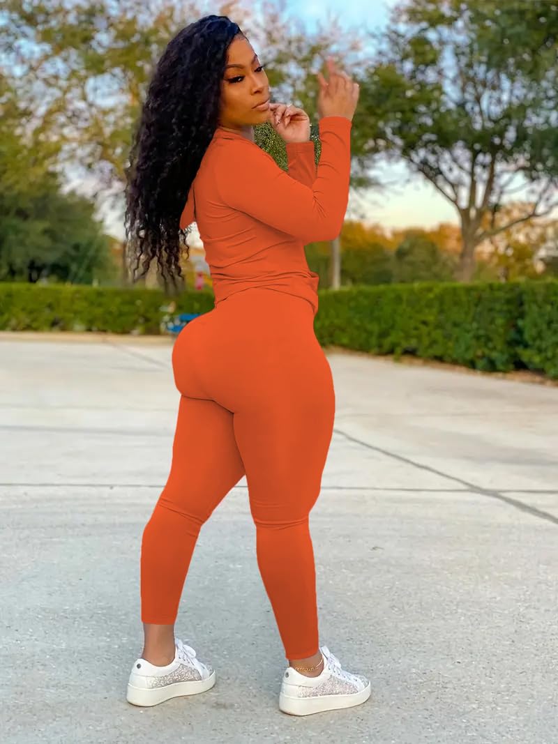 **Nimsruc Women's 2-Piece Hooded Tracksuit Set - Long Sleeve Pullover & Jogger Sweatpants | Casual Loungewear, Gym Workout, Running, Travel Outfit**
