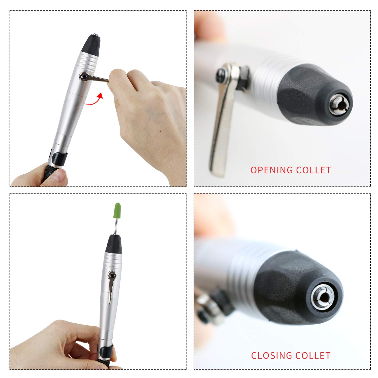 Quick Change Handpiece for Rotary Grinder Tool - Compatible with Various Rotary Tools for Metal, Wood & DIY Projects - Perfect for Engraving, Polishing & Crafting