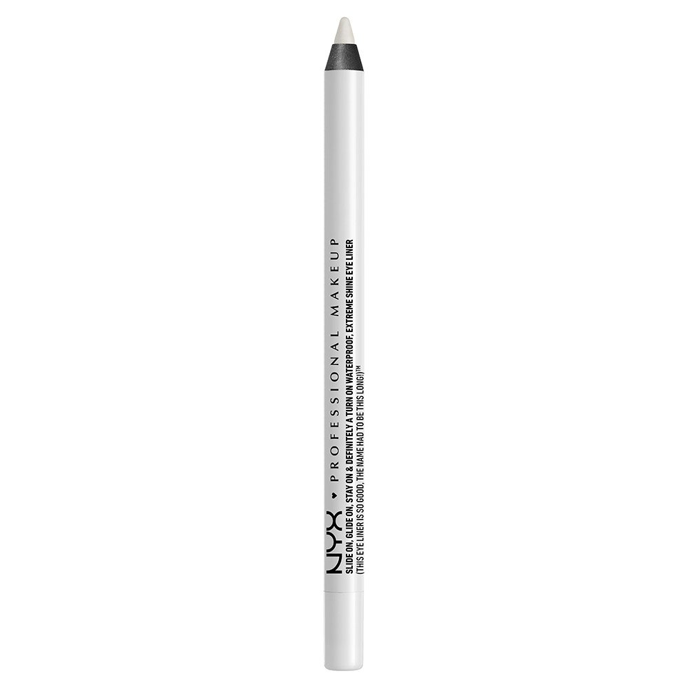 NYX Professional Makeup Slide On Waterproof Eyeliner Pencil - Pure White for Eye Makeup, Winged Liner & Waterline | Long-Lasting Smudge-Proof Formula for Day & Night Looks