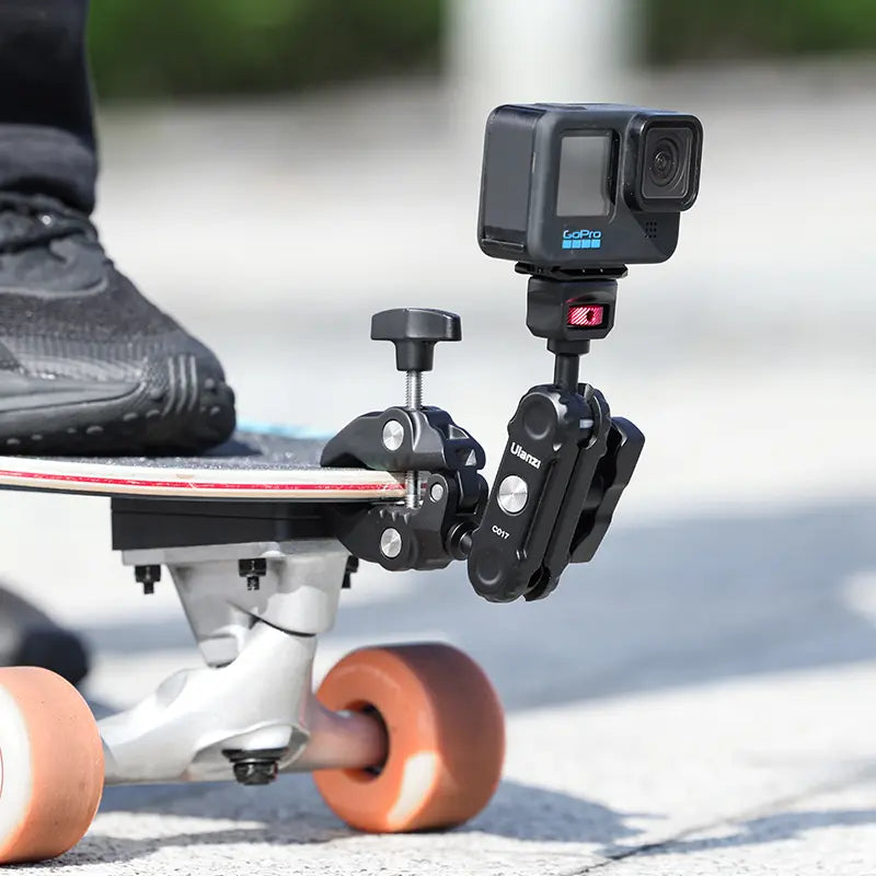 Ulanzi CO17 Super Clamp with Dual Ballhead Magic Arm C046GBB1 - Heavy Duty Camera Mount for DSLR, Mirrorless, and Smartphones - Perfect for Vlogging, Photography, and Video Shooting
