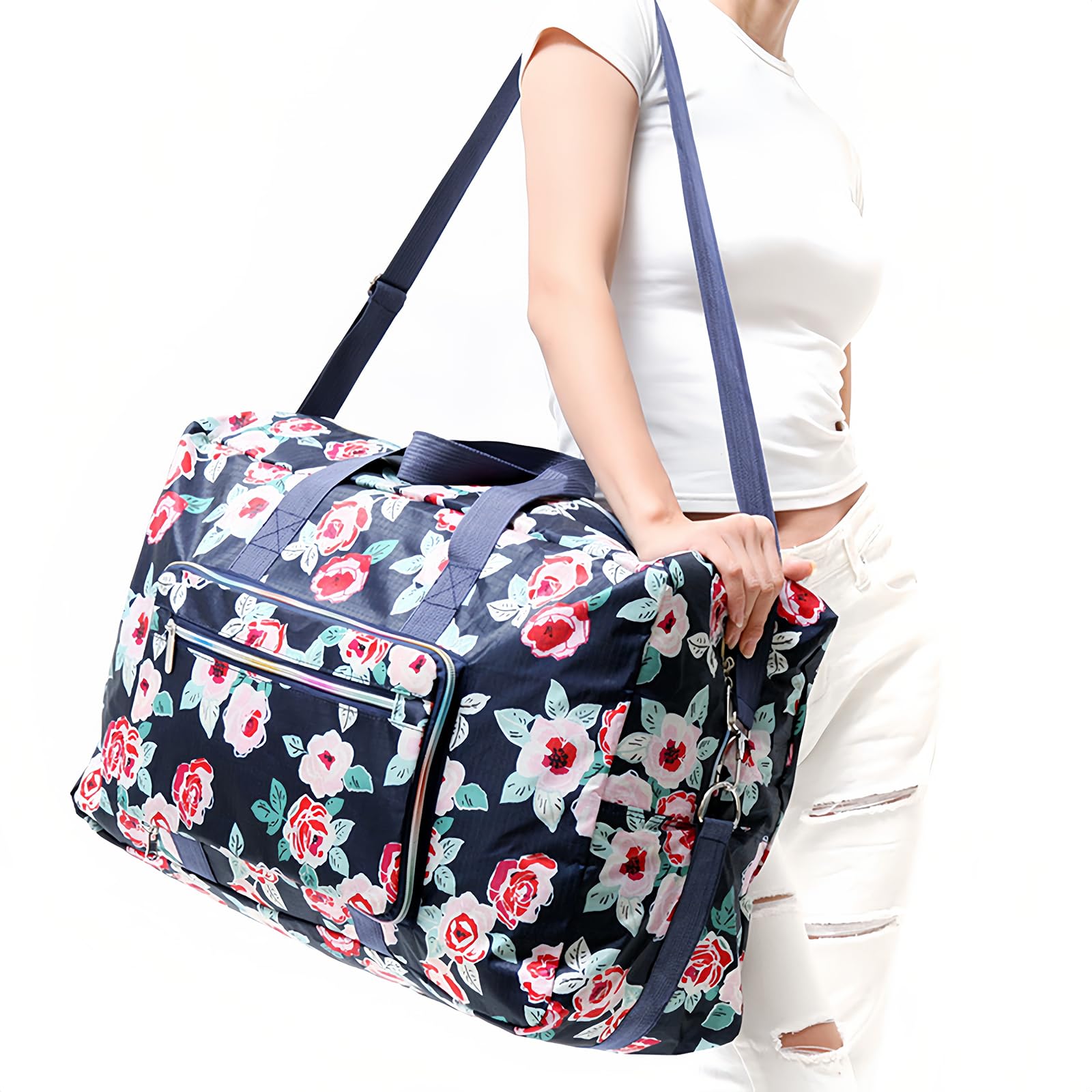 Large Durable Travel Bag for Women & Men - Spacious Carry-On Luggage for Airplane, Weekend Trips & Gym - Water-Resistant & Lightweight