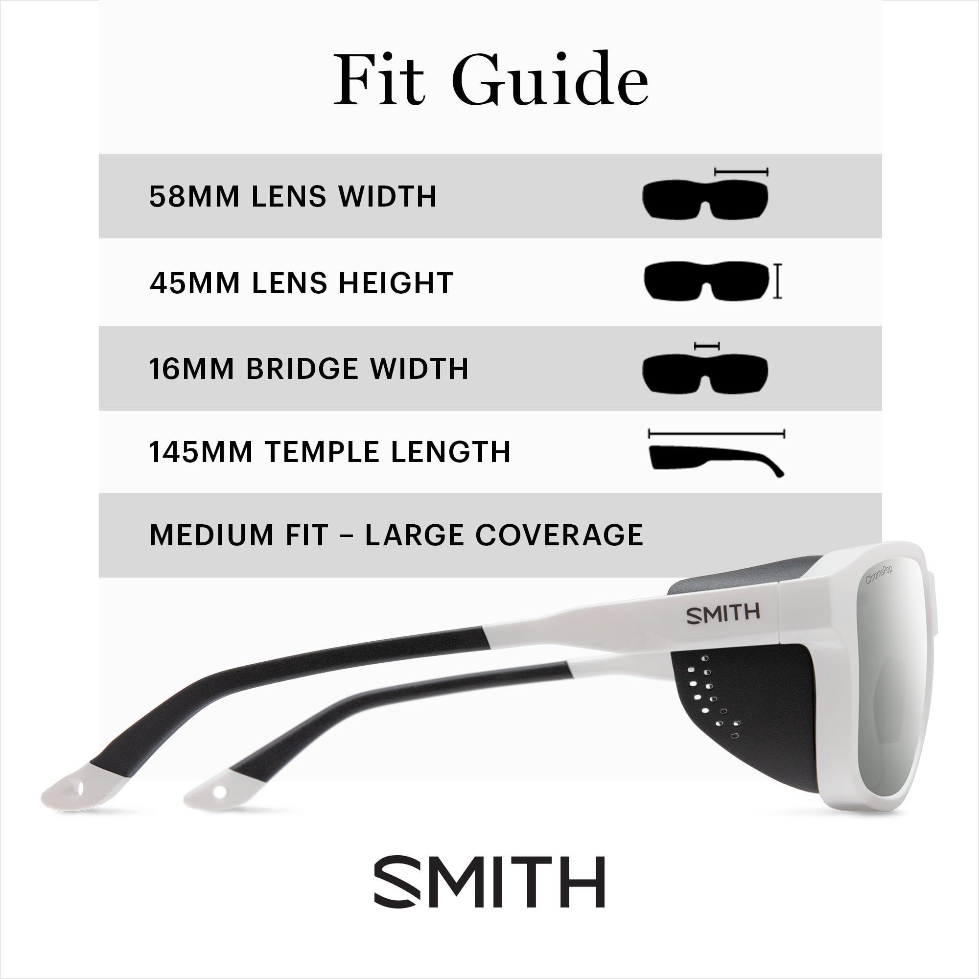 SMITH Embark Polarized Sports Sunglasses with ChromaPop Lens Technology - UV Protection for Men & Women - Removable Side Shields - Perfect for Running, Cycling & Outdoor Activities