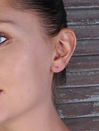 Sterling Silver Stud Dot Earrings for Women - Minimalist Dainty Earrings for Everyday Wear | Perfect for Casual, Office & Special Occasions