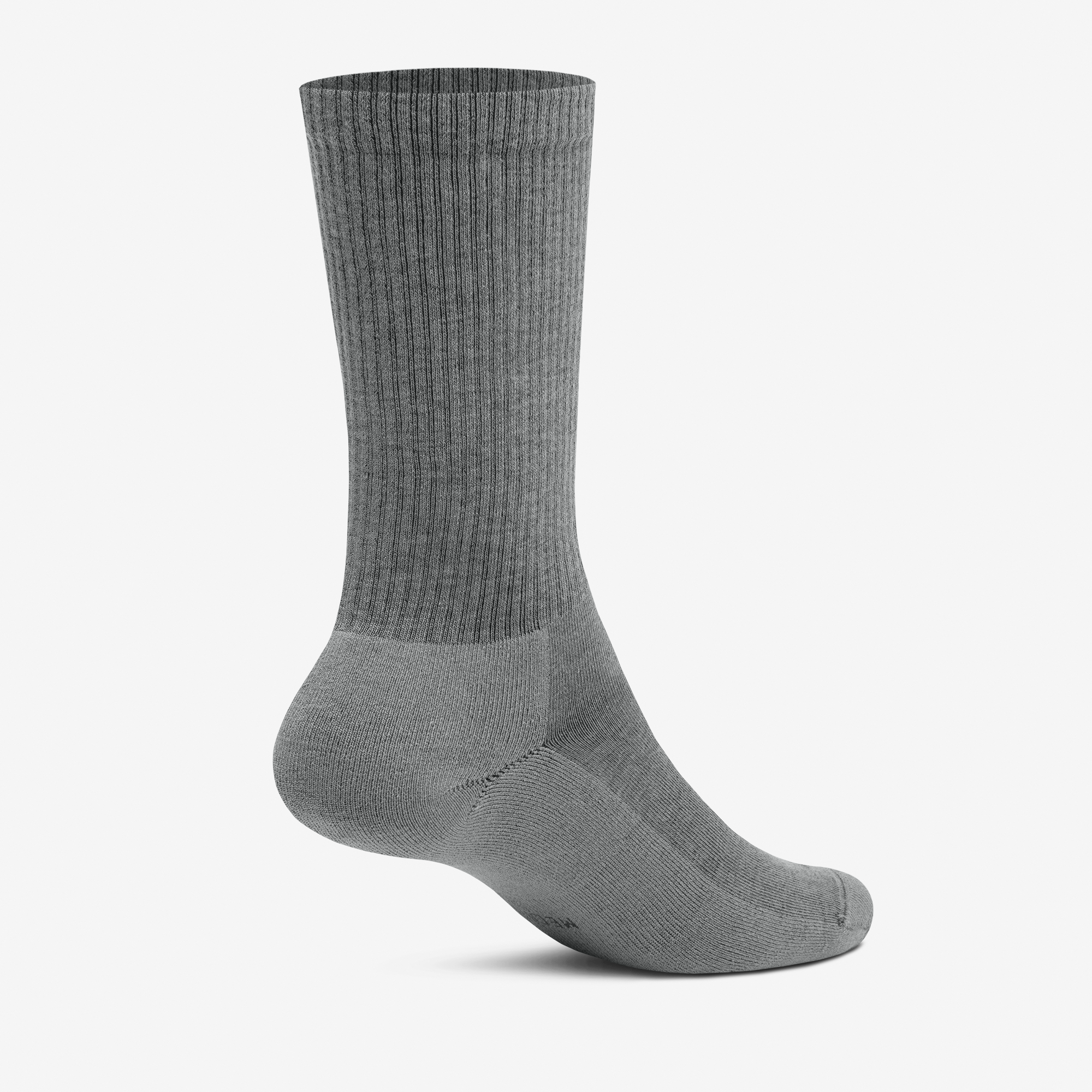 Anytime Crew Socks - Medium Grey for Men & Women | Comfortable Everyday Casual Socks for Work, Gym, and Outdoor Activities