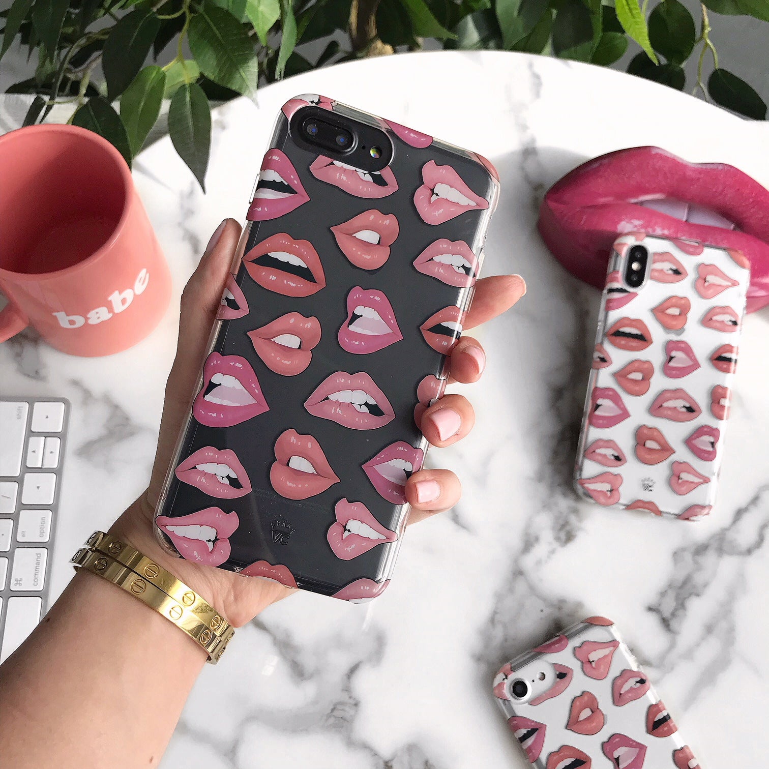 Nude Lips iPhone Case - Slim Protective Phone Cover for iPhone 13/14/15 Pro Max - Fashionable & Durable for Everyday Use, Work, and Travel