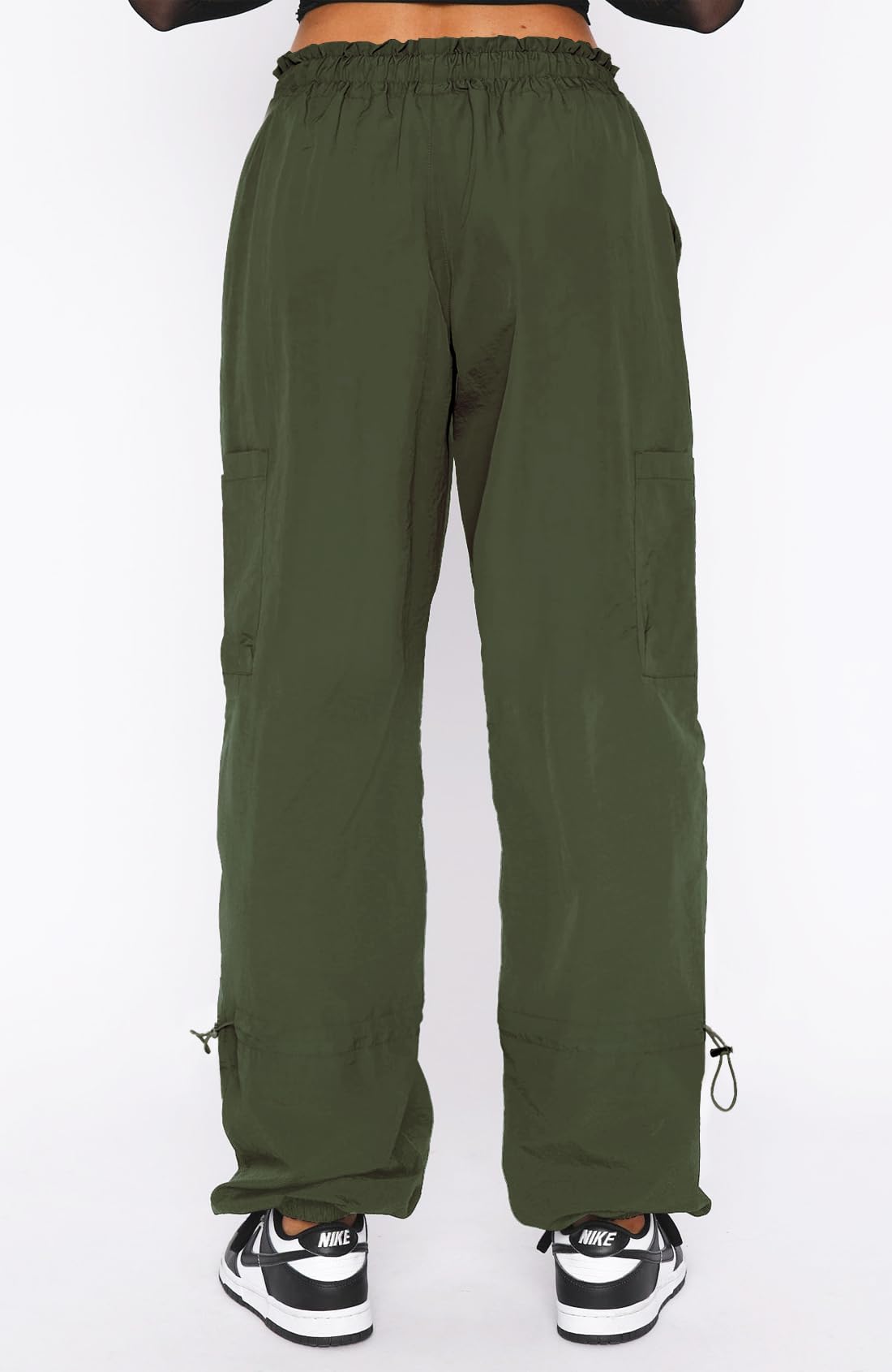 Women's Cargo Pants - Baggy Parachute Pants for Casual Wear, Y2K Fashion, Rave & Festival Outfits | Perfect for Street Style, Concerts & Outdoor Adventures