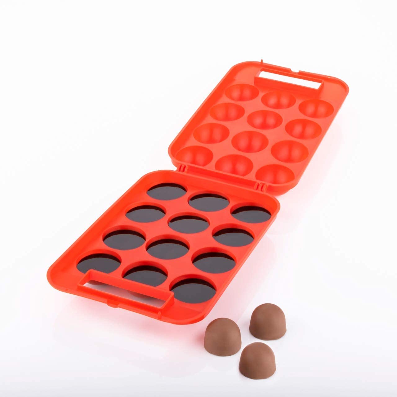 AVMPHD 12 Egg Holder - Durable Plastic Egg Storage Container & Carrier Tray for Refrigerator, Picnics, Camping, and Travel - Multicolor