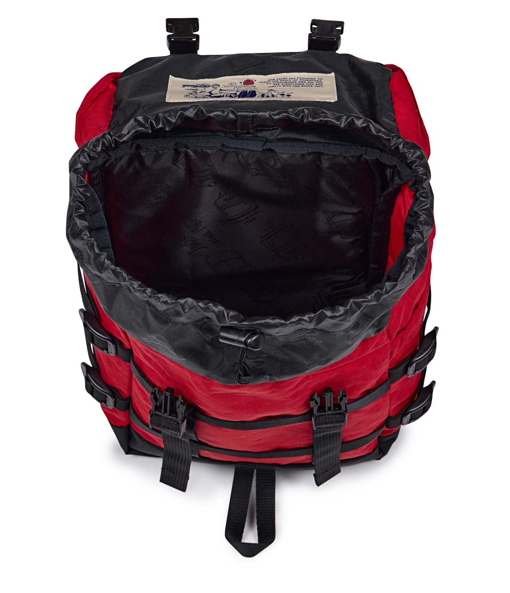 JanSport Mini Skip Backpack - Lightweight & Durable School Bag for Students, Travel & Everyday Use | Red Tape Design