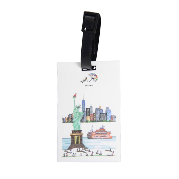 Statue of Liberty Luggage Tag - New York Souvenir Travel Accessory for Suitcases & Bags - Perfect for Travelers & NYC Gifts