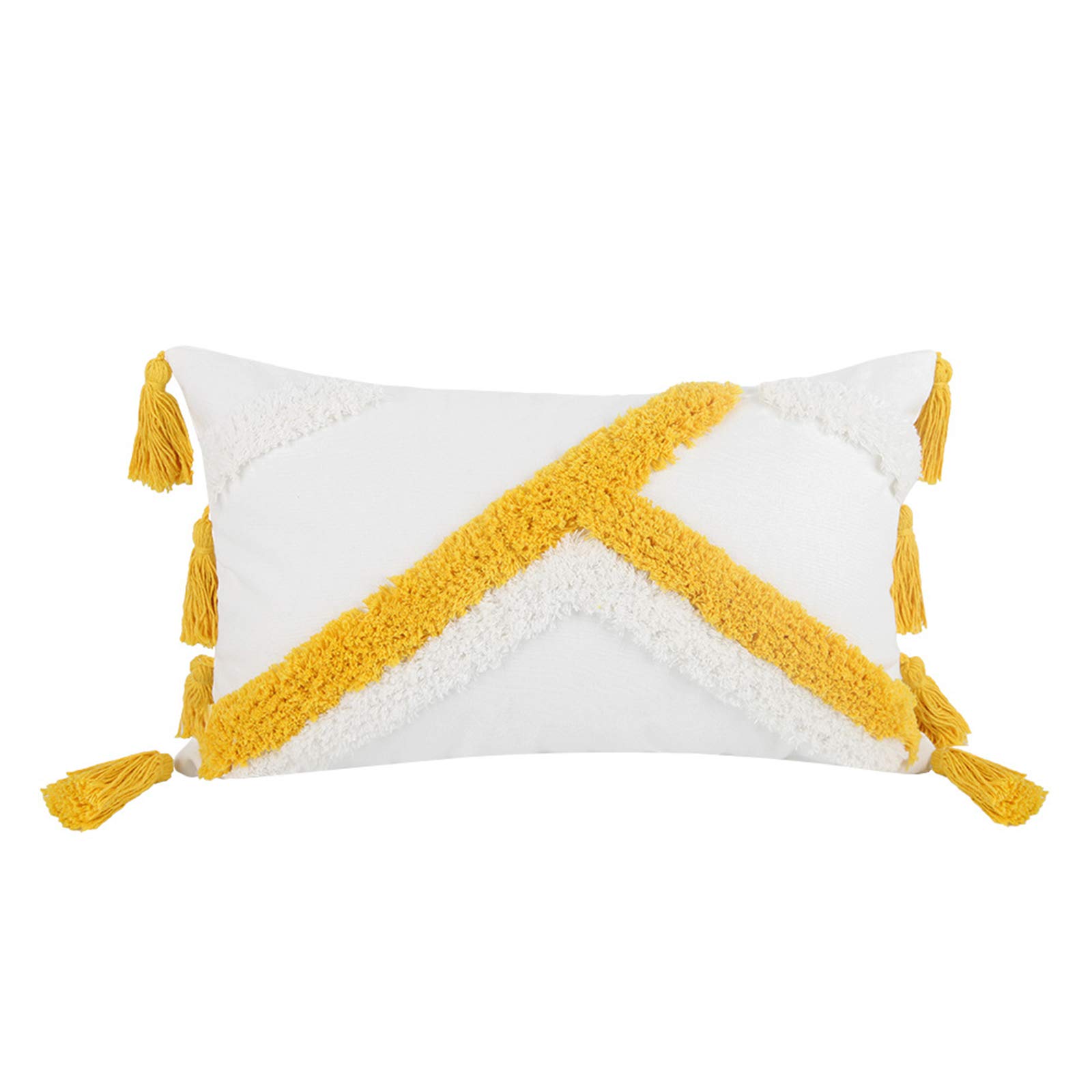 SOONHUA Decorative Pillow Cover - Tufted Throw Pillow Case for Couch, Sofa & Bedroom - Soft & Stylish Home Decor Accent for Living Room, Bed or Nursery
