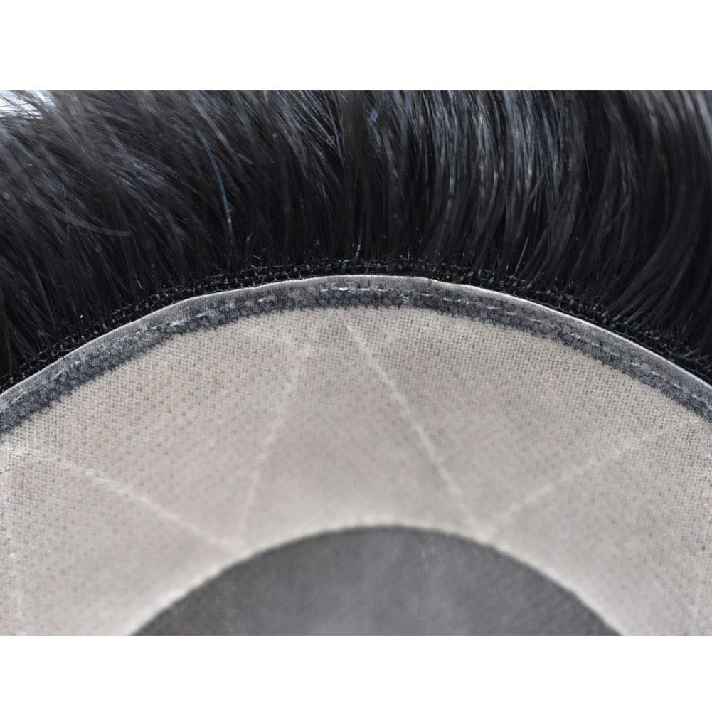Premium European Human Hair Toupee for Men - 5