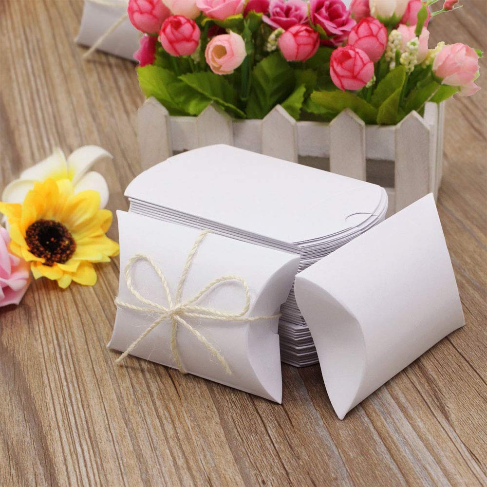 Elonglin 50pcs Wedding Favor Boxes - Elegant Paper Candy Gift Boxes for Party Favors, Bridal Shower, Baby Shower & Birthday Treats | Perfect for DIY Wedding Decorations & Sweet Table Displays