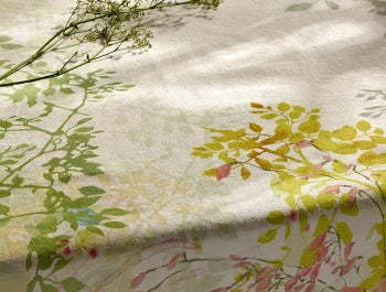 Premium Canopee Blanc Tablecloth - 50% Cotton 50% Linen Blend - Elegant Dining Table Cover for Weddings, Parties & Formal Events