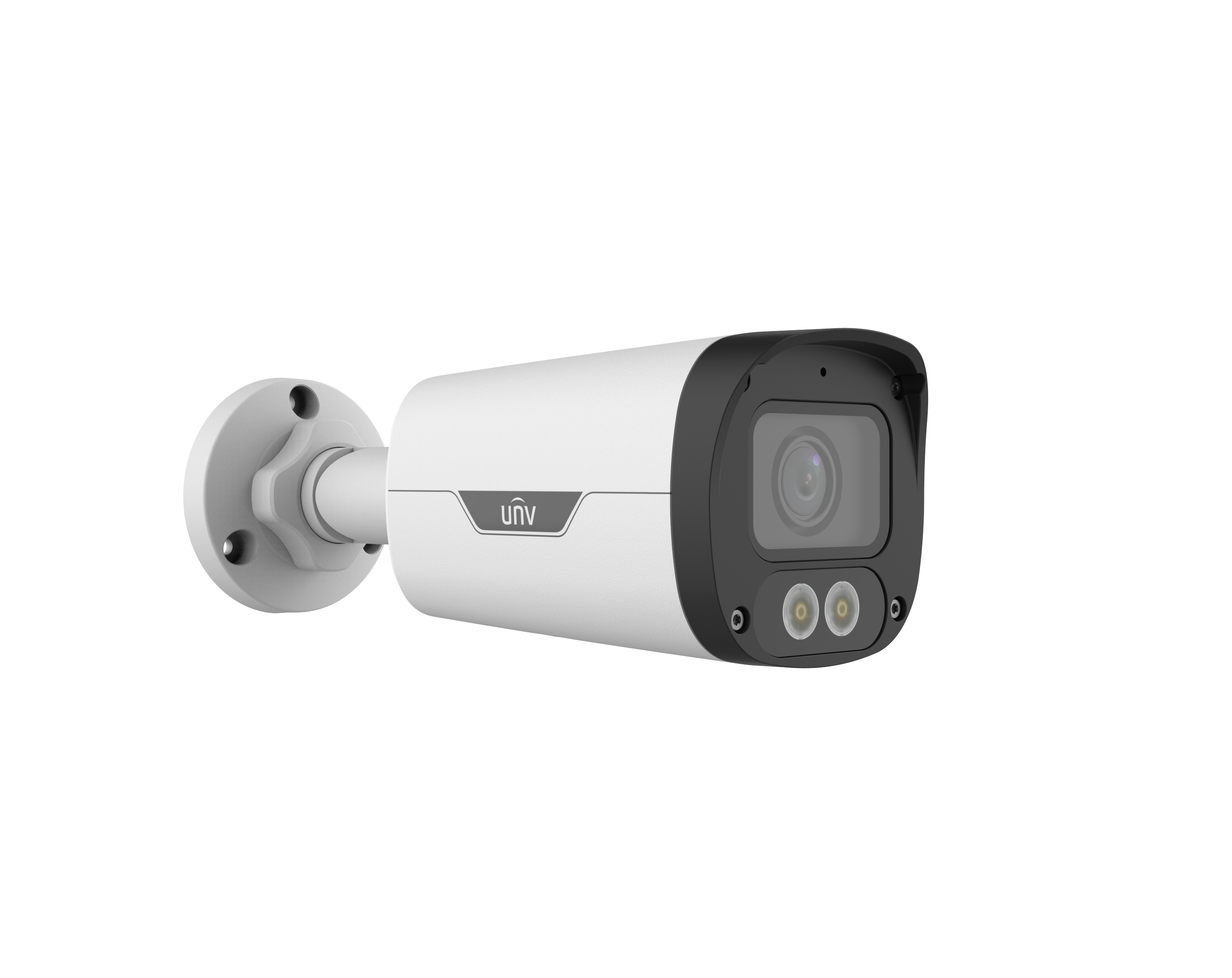 Uniview UAC B134 ADF28MS W 2.8mm 4MP ColorHunter Fixed Warm Light Bullet Analog Camera - Outdoor Security Surveillance for Home & Business
