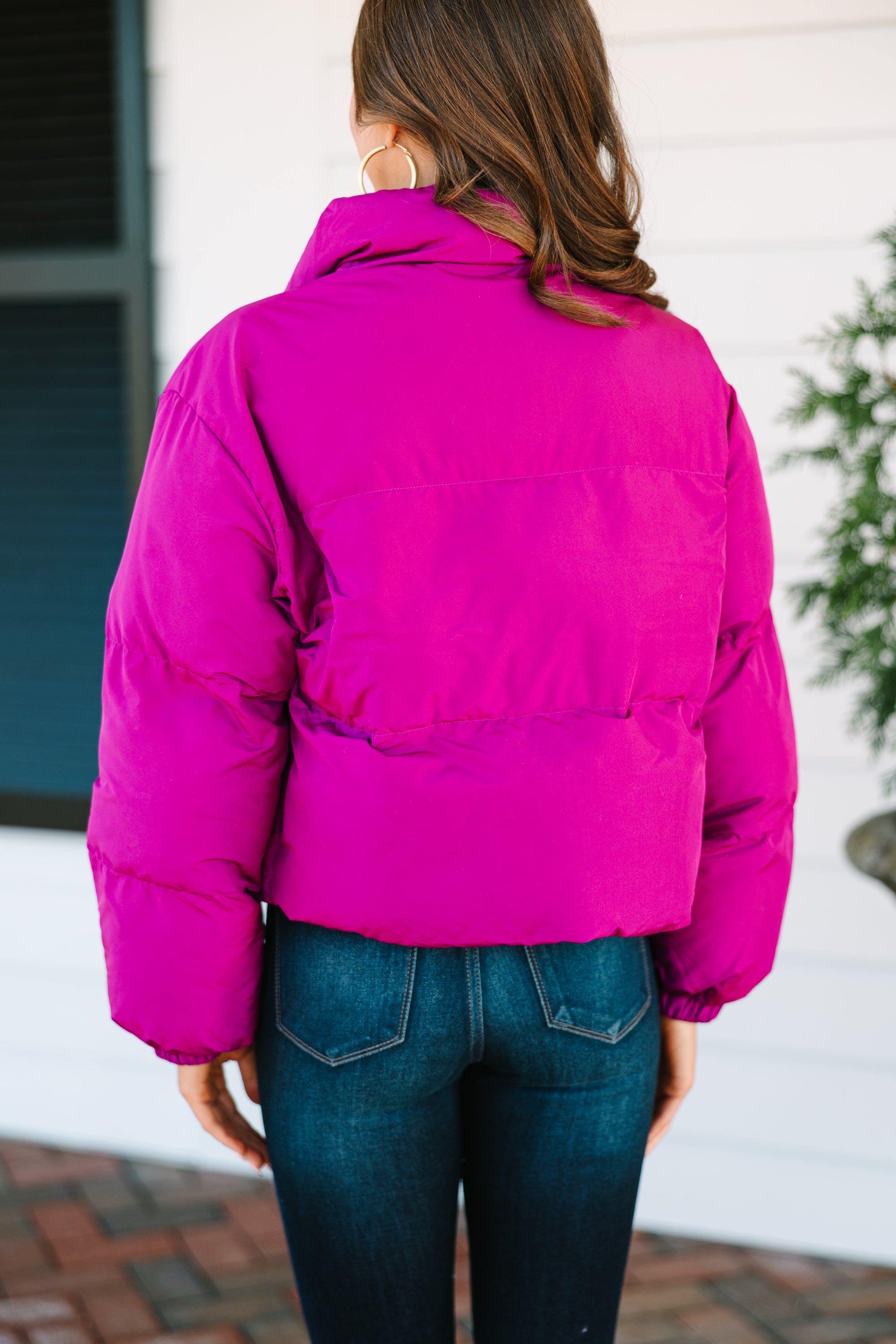 Be Bold Magenta Purple Puffer Jacket - Women's Winter Warm Coat for Outdoor Activities & Fashion